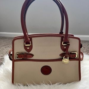 AUTHENTIC  Taupe Cross Body Dooney and Burke Vintage Purse